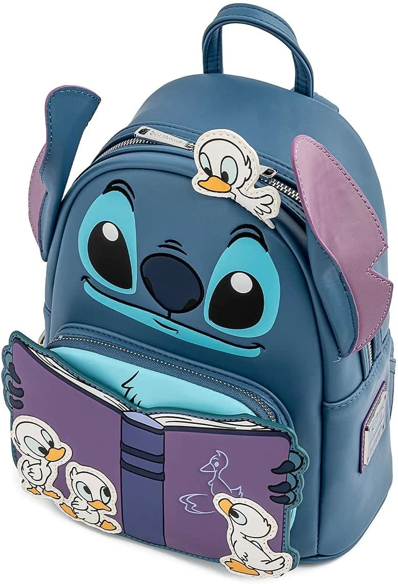 LOUNGEFLY Disney Lilo And Stitch Story Time Duckies Womens Double Strap Shoulder Bag Purse New 7 LOUNGEFLY Disney Lilo And Stitch Story Time Duckies Womens Double Strap Shoulder Bag Purse New