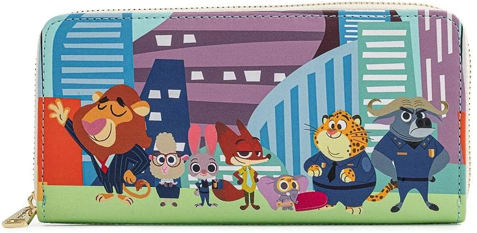 ShopHippo LOUNGEFLY Disney Zootopia Chibi Group Zip Around Wallet New 3 ShopHippo LOUNGEFLY Disney Zootopia Chibi Group Zip Around Wallet New