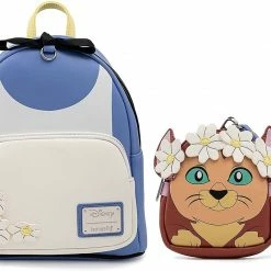 New LOUNGEFLY Disney Alice In Wonderland Cosplay Mini Backpack With Detachable Wristlet