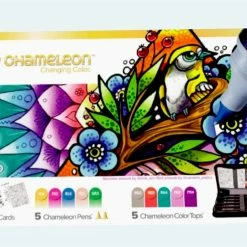 ShopHippo New CHAMELEON KIDZ™ - Chameleon Art Products, Chameleon 5 Chameleon Pens, 5 Color Tops, 6 Color Cards, Travel Case