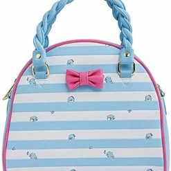 New LOUNGEFLY Sanrio Tuxedo Sam Striped Crossbody Bag