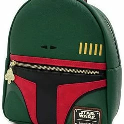 LOUNGEFLY Star Wars Boba Fett Faux Leather Mini Backpack New 9 LOUNGEFLY Star Wars Boba Fett Faux Leather Mini Backpack New