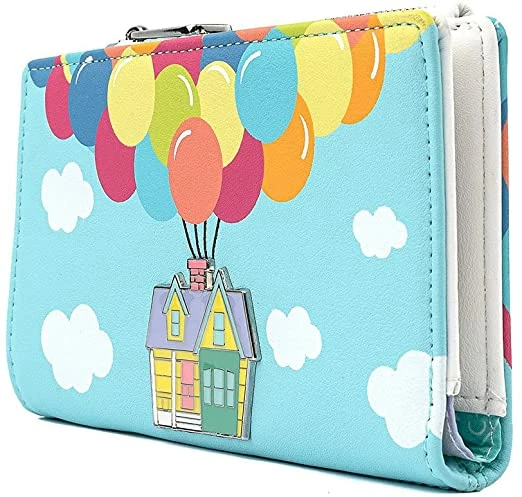 LOUNGEFLY Disney UP Balloon House Faux Leather Flap Wallet 5 LOUNGEFLY Disney UP Balloon House Faux Leather Flap Wallet