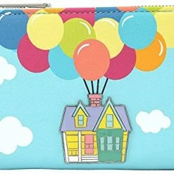LOUNGEFLY Disney UP Balloon House Faux Leather Flap Wallet