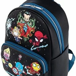 LOUNGEFLY Marvel Sy Chibi Group Double Strap Shoulder Bag 13 LOUNGEFLY Marvel Sy Chibi Group Double Strap Shoulder Bag