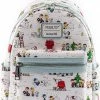 LOUNGEFLY Peanuts Happy Holidays All Over Print Womens Double Strap Shoulder Bag Purse 1 LOUNGEFLY Peanuts Happy Holidays All Over Print Womens Double Strap Shoulder Bag Purse