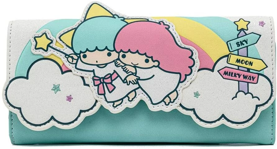 ShopHippo LOUNGEFLY Sanrio Little Twin Stars Rainbow Cloud Tri-Fold Wallet New 3 ShopHippo LOUNGEFLY Sanrio Little Twin Stars Rainbow Cloud Tri-Fold Wallet New