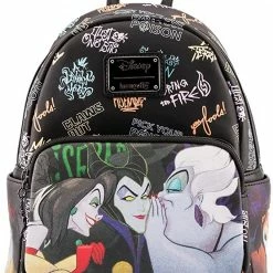 ShopHippo LOUNGEFLY Disney Villains Club Womens Double Strap Shoulder Bag Purse