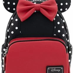 ShopHippo New LOUNGEFLY Disney Minnie Mouse Polka Dot Womens Double Strap Shoulder Bag Purse