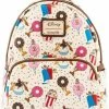 LOUNGEFLY Disney Chip And Dale Snackies All Over Print Womens Double Strap Shoulder Bag Purse
