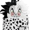 LOUNGEFLY Disney Villains Cruella De Vil Spots Cosplay Womens Double Strap Shoulder Bag Purse