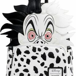 LOUNGEFLY Disney Villains Cruella De Vil Spots Cosplay Womens Double Strap Shoulder Bag Purse