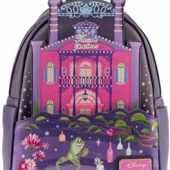 New LOUNGEFLY Disney Princess And The Frog Tiana's Place Womens Double Strap Shoulder Bag Purse