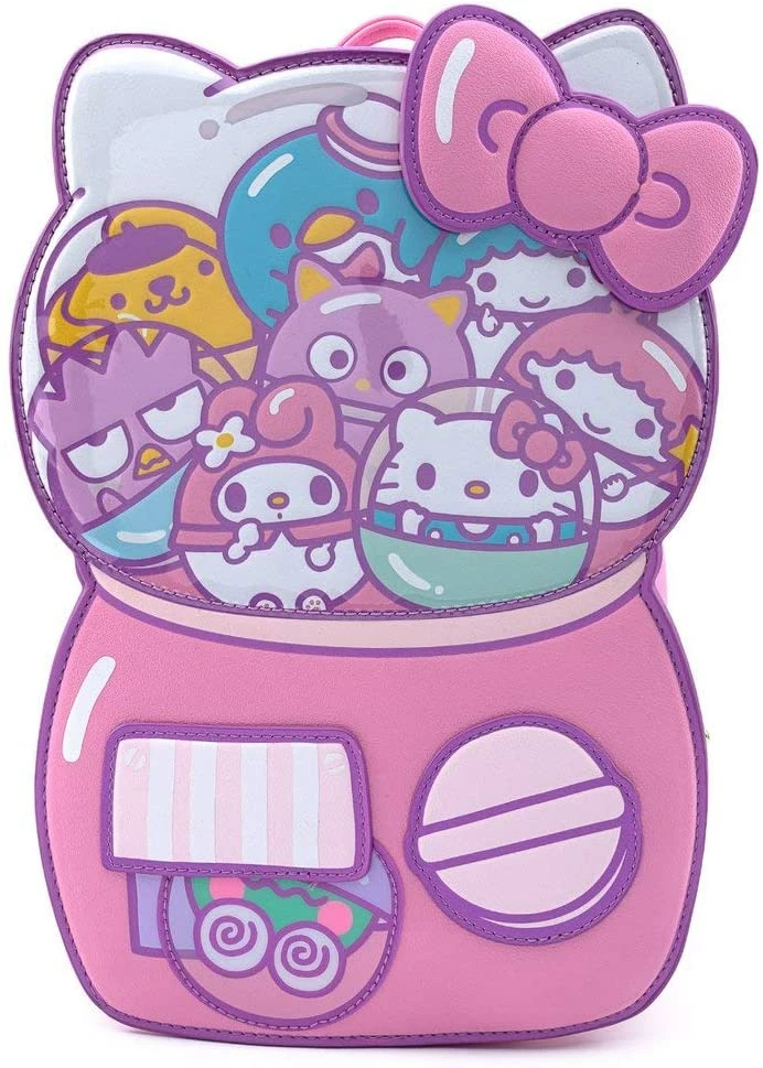 LOUNGEFLY Sanrio Hello Kitty Kawaii Machine Figural Mini Backpack 3 LOUNGEFLY Sanrio Hello Kitty Kawaii Machine Figural Mini Backpack