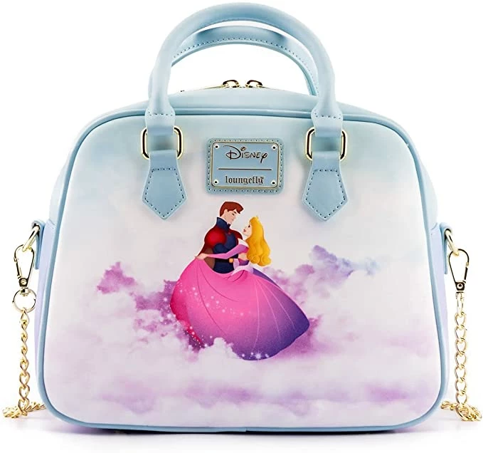 LOUNGEFLY Disney Princess Castle Sleeping Beauty Crossbody New 4 LOUNGEFLY Disney Princess Castle Sleeping Beauty Crossbody New