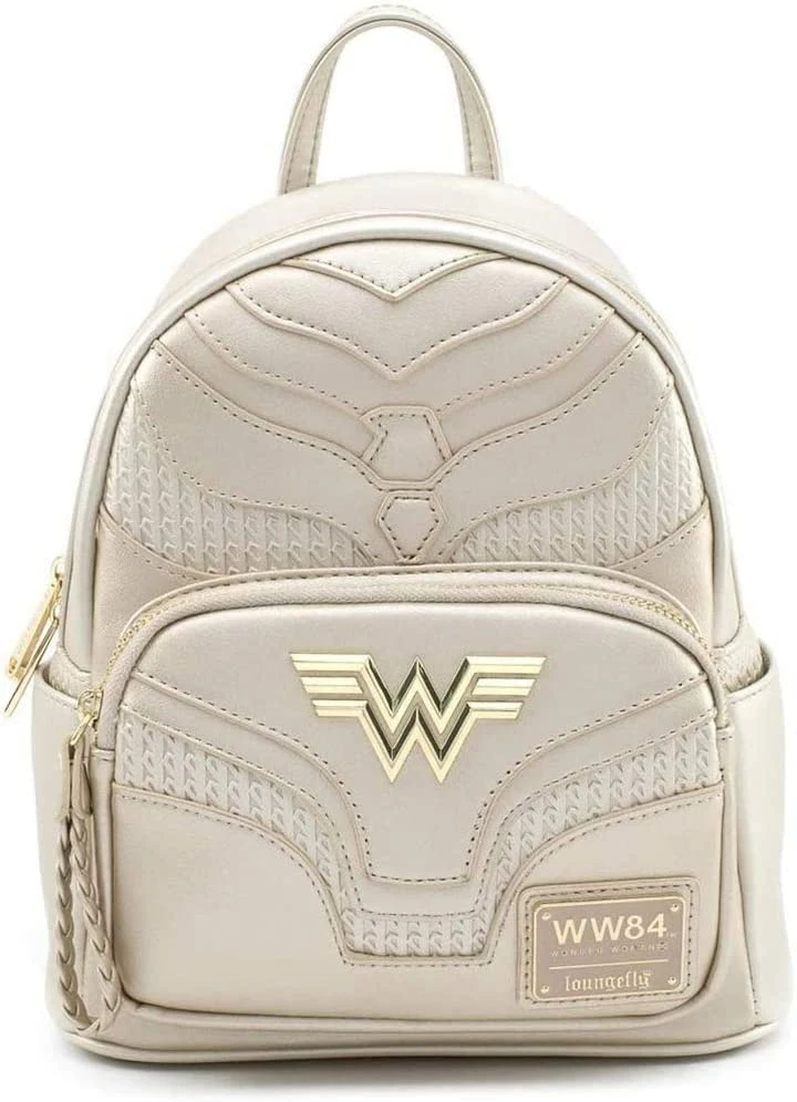 New LOUNGEFLY X DC Comics Wonder Woman Metallic Cosplay Mini Backpack 3 New LOUNGEFLY X DC Comics Wonder Woman Metallic Cosplay Mini Backpack