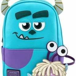 New LOUNGEFLY Disney Sully With Boo Pouch Cosplay Womens Double Strap Shoulder Bag Purse