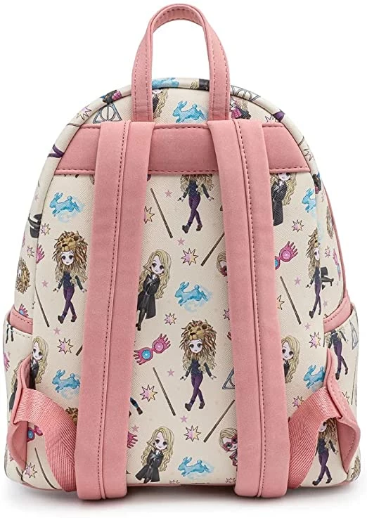 New LOUNGEFLY Harry Potter Luna Lovegood Aop Mini Backpack 4 New LOUNGEFLY Harry Potter Luna Lovegood Aop Mini Backpack