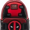 LOUNGEFLY Deadpool Merc With A Mouth Cosplay Womens Double Strap Shoulder Bag Purse New 2 LOUNGEFLY Deadpool Merc With A Mouth Cosplay Womens Double Strap Shoulder Bag Purse New
