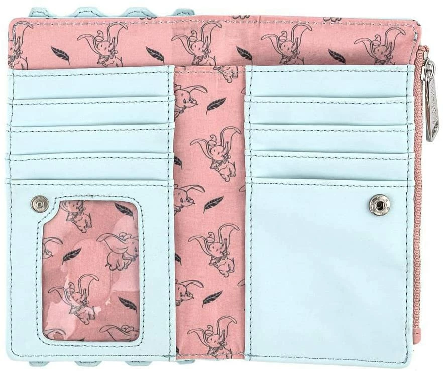 LOUNGEFLY Disney Dumbo Circus Ticket Flap Wallet 5 LOUNGEFLY Disney Dumbo Circus Ticket Flap Wallet