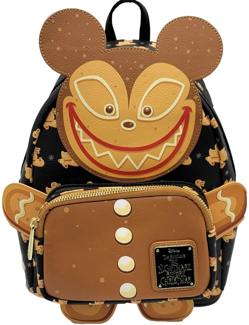 New LOUNGEFLY X Disney Nightmare Before Christmas Gingerbread Scarry Teddy Mini Backpack 3 New LOUNGEFLY X Disney Nightmare Before Christmas Gingerbread Scarry Teddy Mini Backpack