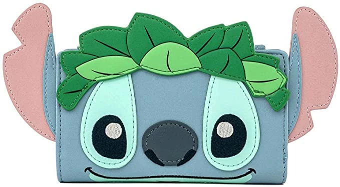New Loungefly Cosplay Luau Stitch Bifold Wallet 3 New Loungefly Cosplay Luau Stitch Bifold Wallet