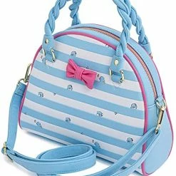 New LOUNGEFLY Sanrio Tuxedo Sam Striped Crossbody Bag 11 New LOUNGEFLY Sanrio Tuxedo Sam Striped Crossbody Bag