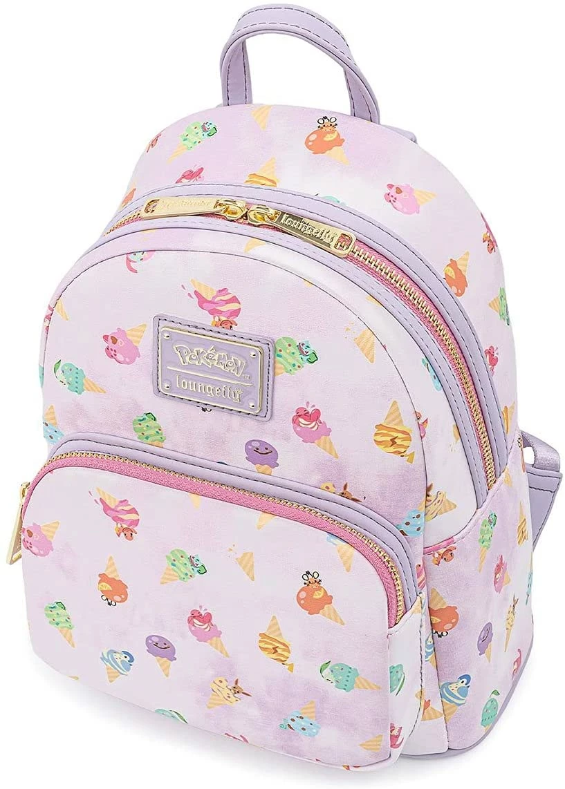 ShopHippo New LOUNGEFLY Pokemon Ice Cream Acid Wash Denim Womens Double Strap Shoulder Bag Purse 4 ShopHippo New LOUNGEFLY Pokemon Ice Cream Acid Wash Denim Womens Double Strap Shoulder Bag Purse