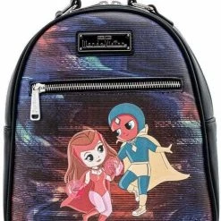 New LOUNGEFLY Marvel Wanda Vision Chibi Womens Double Strap Shoulder Bag Purse