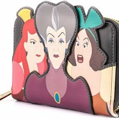 New LOUNGEFLY Disney Villains Scene Evil Stepmother And Stepsisters Faux Leather Wallet 9 New LOUNGEFLY Disney Villains Scene Evil Stepmother And Stepsisters Faux Leather Wallet