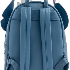 LOUNGEFLY Disney Lilo And Stitch Story Time Duckies Womens Double Strap Shoulder Bag Purse New