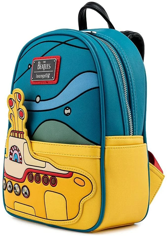 LOUNGEFLY The Beatles Yellow Submarine Womens Double Strap Shoulder Bag Purse New 4 LOUNGEFLY The Beatles Yellow Submarine Womens Double Strap Shoulder Bag Purse New