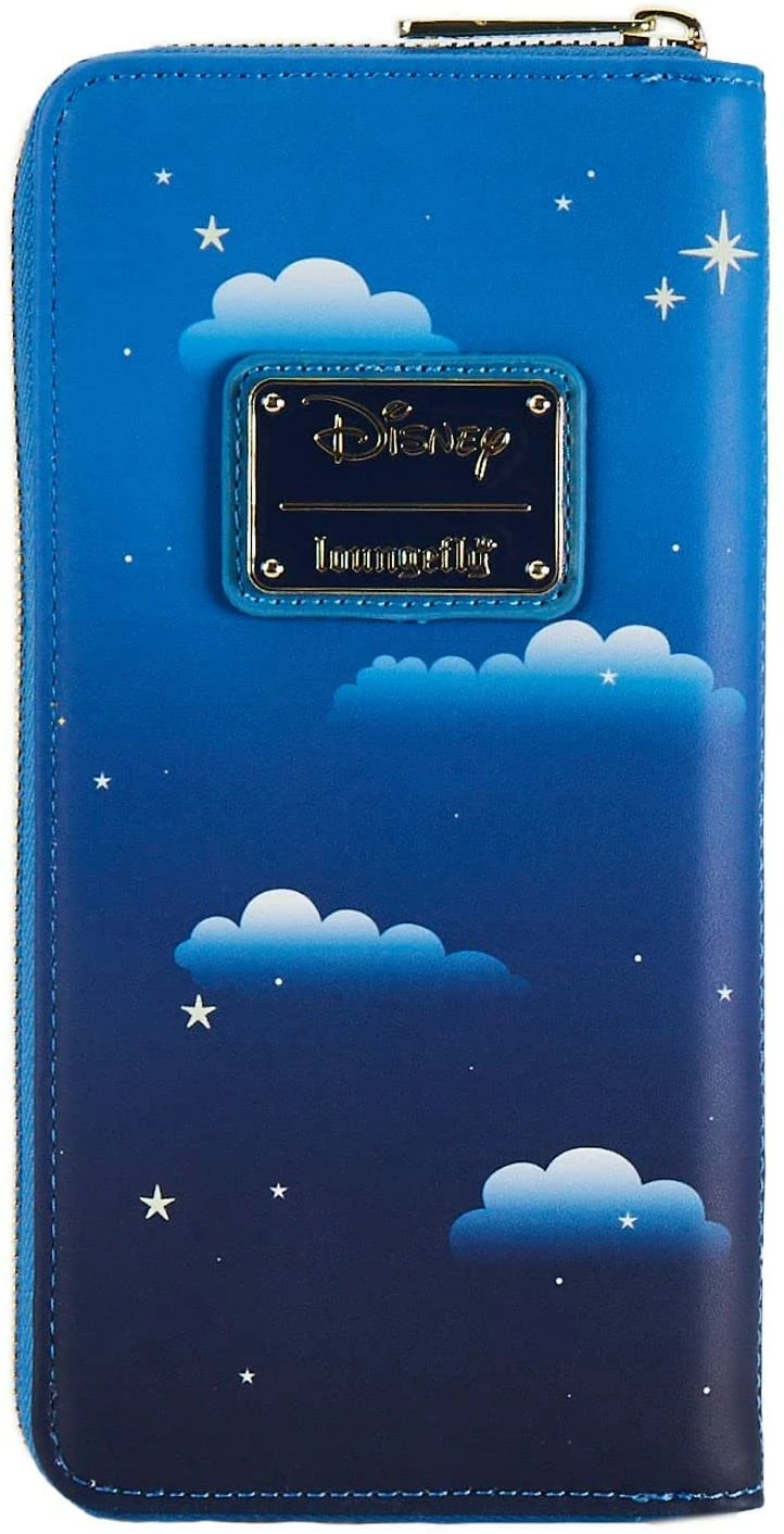 LOUNGEFLY Disney Peter Pan Glow Clock Zip Around Wallet 5 LOUNGEFLY Disney Peter Pan Glow Clock Zip Around Wallet