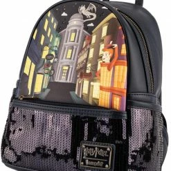 New LOUNGEFLY Harry Potter Diagon Alley Sequin Womens Double Strap Shoulder Bag Purse 10 New LOUNGEFLY Harry Potter Diagon Alley Sequin Womens Double Strap Shoulder Bag Purse