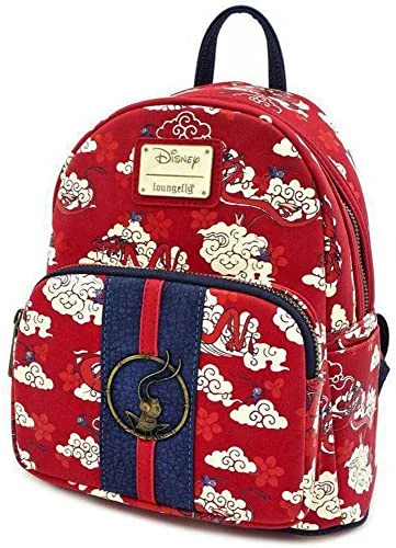 LOUNGEFLY Mushu Cloud Print Mini Backpack New 6 LOUNGEFLY Mushu Cloud Print Mini Backpack New