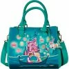 LOUNGEFLY Tangled Rapunzel Castle Glow In The Dark Crossbody Bag