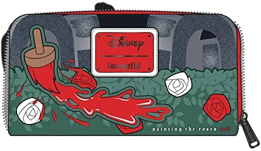 LOUNGEFLY Disney Villains Scene Queen Of Hearts Wallet New 4 LOUNGEFLY Disney Villains Scene Queen Of Hearts Wallet New