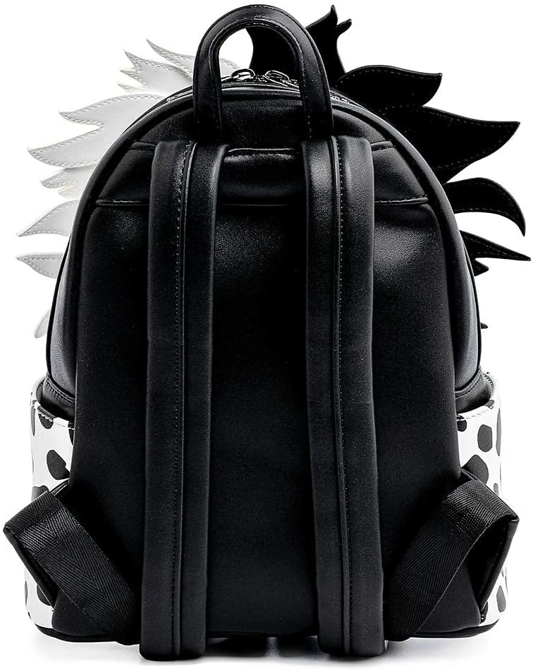 LOUNGEFLY Disney Villains Cruella De Vil Spots Cosplay Womens Double Strap Shoulder Bag Purse 4 LOUNGEFLY Disney Villains Cruella De Vil Spots Cosplay Womens Double Strap Shoulder Bag Purse