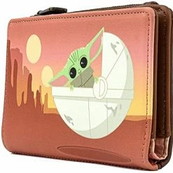 New LOUNGEFLY Star Wars The Mandalorian Baby Yoda Wait For Me Faux Leather Wallet 9 New LOUNGEFLY Star Wars The Mandalorian Baby Yoda Wait For Me Faux Leather Wallet