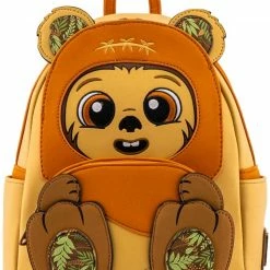 LOUNGEFLY Star Wars Wicket Ewok Footsie Cosplay Womens Double Strap Shoulder Bag Purse