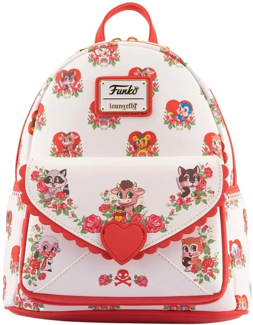 New LOUNGEFLY Women's Funko Villainous Valentines Double Strap Shoulder Bag Purse 3 New LOUNGEFLY Women's Funko Villainous Valentines Double Strap Shoulder Bag Purse