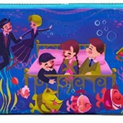 LOUNGEFLY Disney Bedknobs And Broomsticks Underwater Faux Leather Wallet