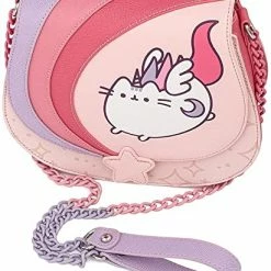 LOUNGEFLY Pusheen Unicorn Ombre Chain Strap Crossbody Bag 10 LOUNGEFLY Pusheen Unicorn Ombre Chain Strap Crossbody Bag
