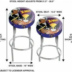 ShopHippo New ARCADE1UP Stool Adjustable Height 21.5 Inches To 29.5 Inches (X-Men Wolverine) 7 ShopHippo New ARCADE1UP Stool Adjustable Height 21.5 Inches To 29.5 Inches (X-Men Wolverine)