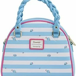 New LOUNGEFLY Sanrio Tuxedo Sam Striped Crossbody Bag