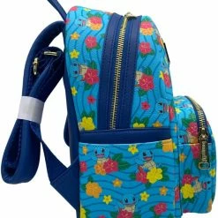 LOUNGEFLY X Pokemon Squirtle Flower All Over Print Mini Backpack New 11 LOUNGEFLY X Pokemon Squirtle Flower All Over Print Mini Backpack New