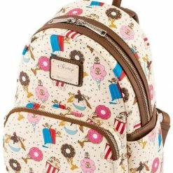 LOUNGEFLY Disney Chip And Dale Snackies All Over Print Womens Double Strap Shoulder Bag Purse 11 LOUNGEFLY Disney Chip And Dale Snackies All Over Print Womens Double Strap Shoulder Bag Purse