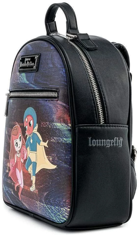 New LOUNGEFLY Marvel Wanda Vision Chibi Womens Double Strap Shoulder Bag Purse 7 New LOUNGEFLY Marvel Wanda Vision Chibi Womens Double Strap Shoulder Bag Purse