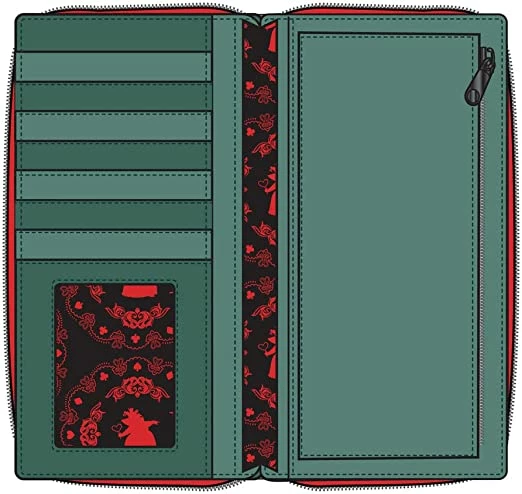 LOUNGEFLY Disney Villains Scene Queen Of Hearts Wallet New 5 LOUNGEFLY Disney Villains Scene Queen Of Hearts Wallet New