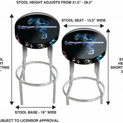 ShopHippo ARCADE1UP Stool Adjustable Height 21.5 Inches To 29.5 Inches (Killer Instinct) 7 ShopHippo ARCADE1UP Stool Adjustable Height 21.5 Inches To 29.5 Inches (Killer Instinct)